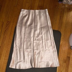 Babaton Satin Pencil Skirt - Light Pink